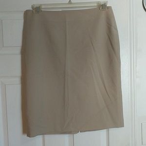 Tan pencil skirt